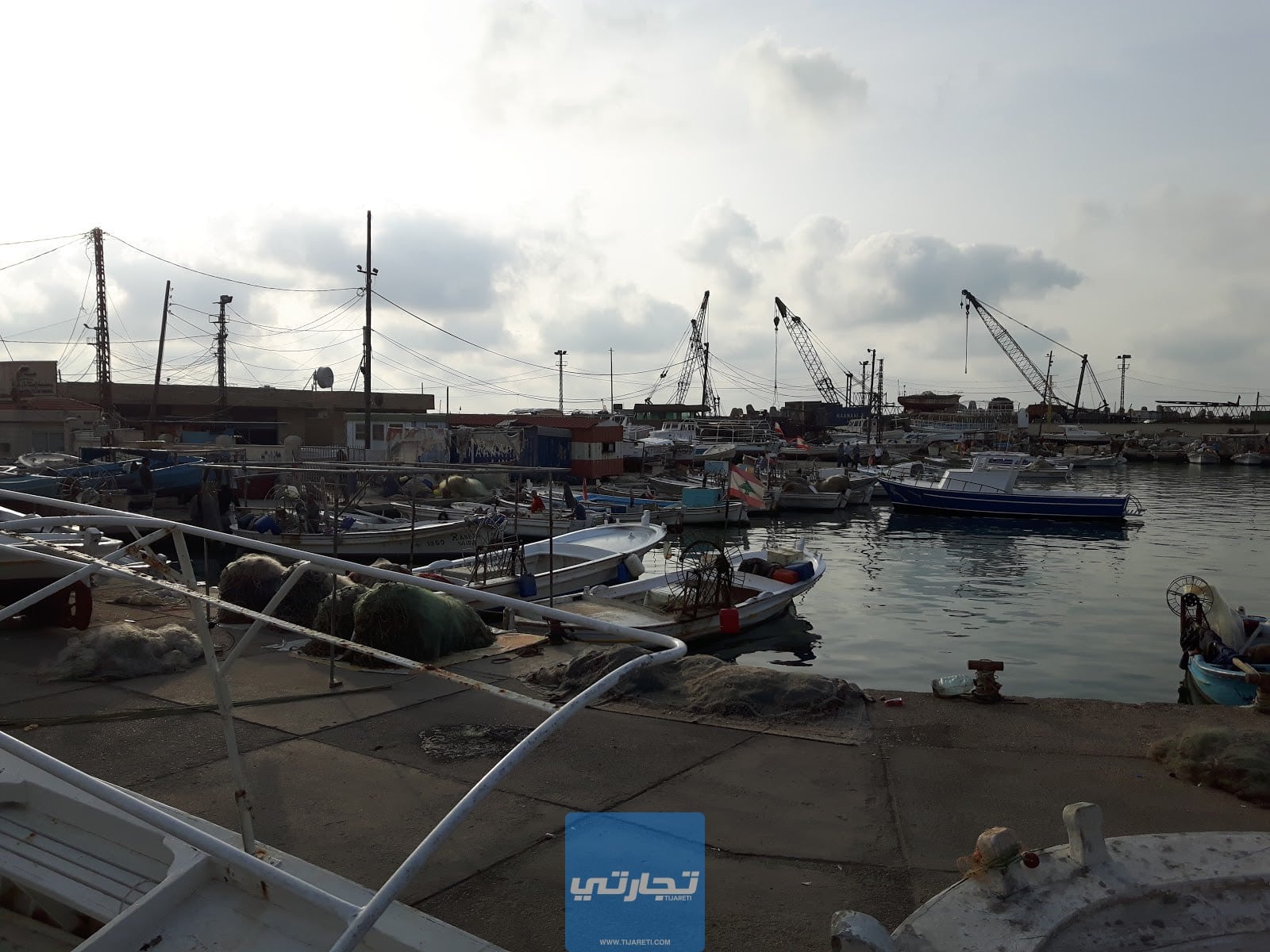 ميناء صيدا من موانئ لبنان البحرية